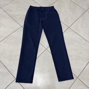 Rhoback Delta Performance Pants Mens 30x32 Blue Stretch Chino Golf *Read
